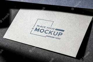 正面名片模型样机