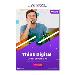 数字商务营销宣传单,DM传单模板