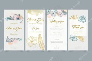 婚礼模板故事与花卉装饰