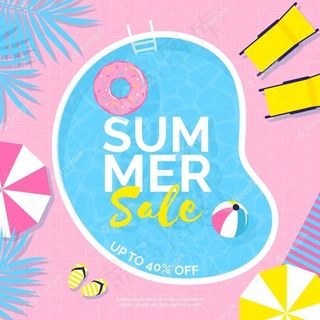 五彩缤纷的夏季泳池大减价