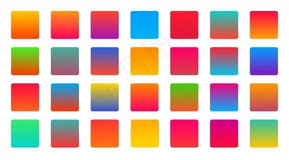 明亮鲜艳的彩色渐变背景