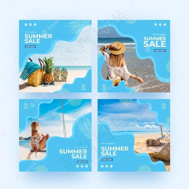 季末夏季销售模板eps,ai矢量模版下载