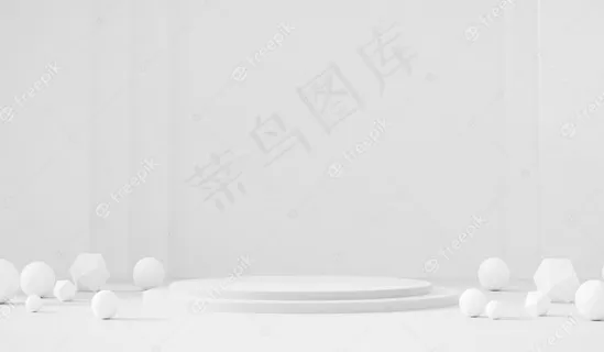 白色模板产品阶段展示背景