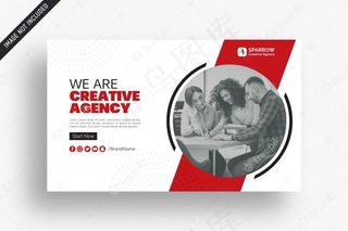 创意商业网络社交媒体横幅banner