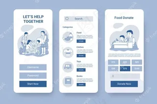 慈善应用界面概念