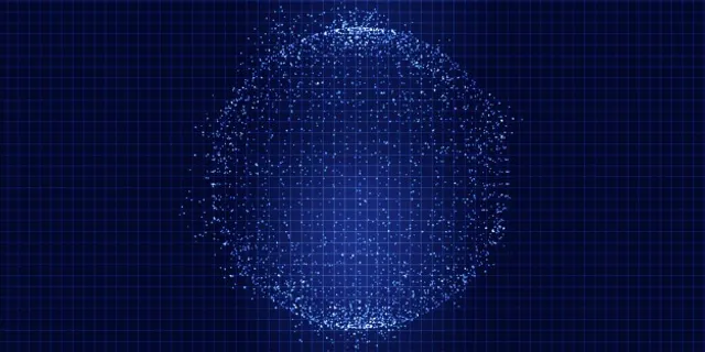 抽象背景与技术点球体