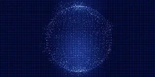 抽象背景与技术点球体