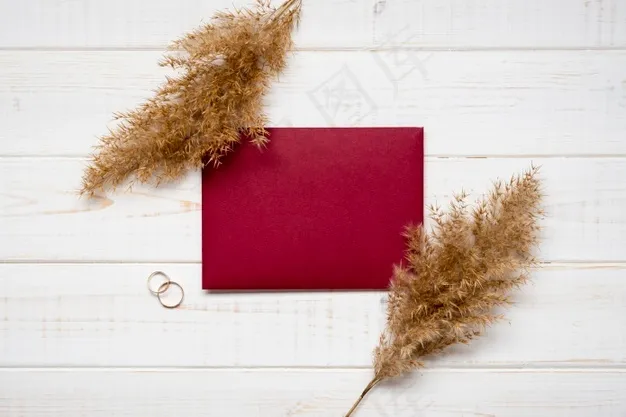 带订婚戒指的精美信封 带订婚戒指的精美信封