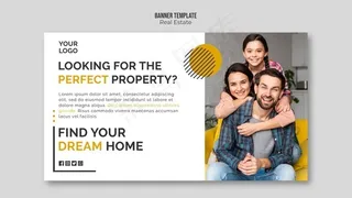 房地产横幅banner模板设计