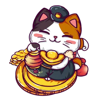 提着灯笼的招财猫