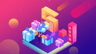 2.5D风格五一劳动节艺术字促销礼物