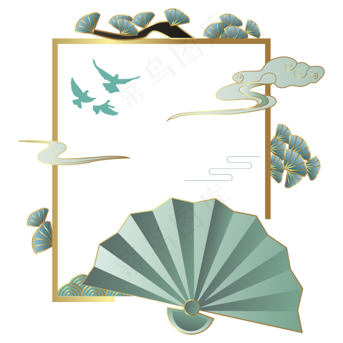 汉风新中式矢量图