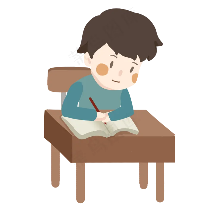 考试考研用功读书免抠PNG素材(2000*2000px 300 dpi )psd模版下载