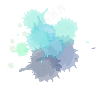 水彩墨迹矢量图可商用元素