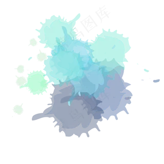 水彩墨迹矢量图可商用元素