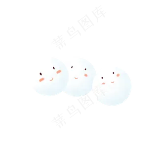 手绘元宵节汤圆素材,免抠元素