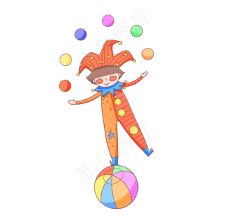 愚人节表演的小丑