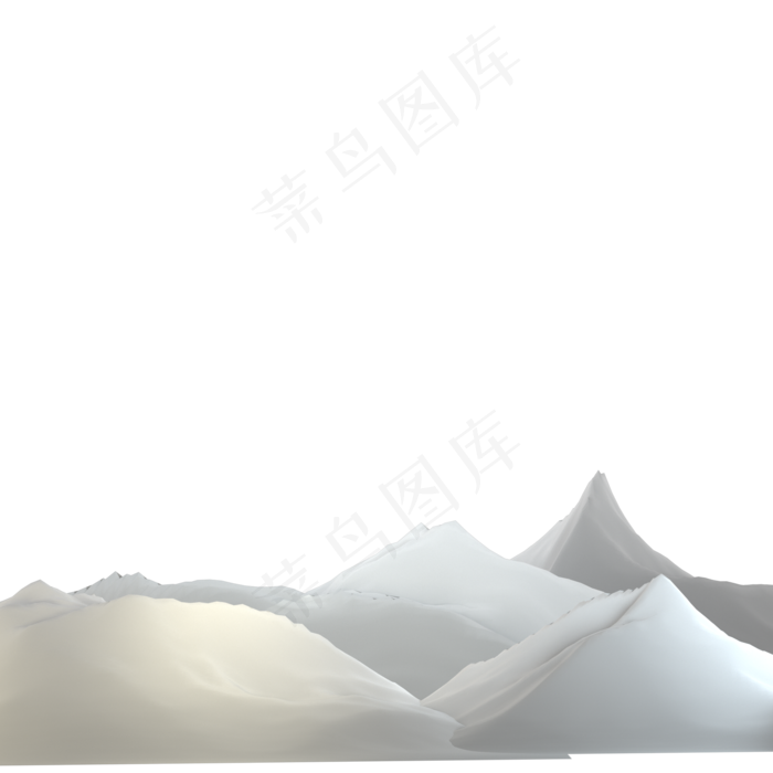 中国风黑白山水山峰