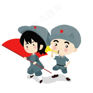 创意红军建党节素材