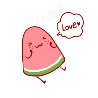 夏日可爱西瓜