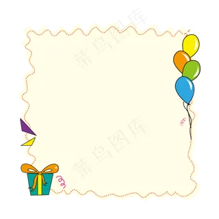 气球儿童节边框 气球儿童节边框