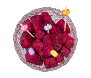 一碗火龙果水果