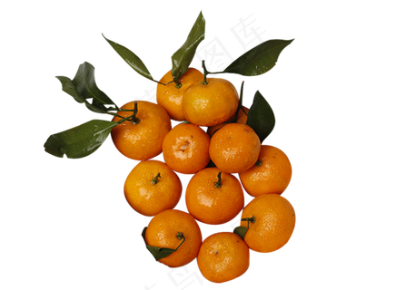 一堆水果橘子零食