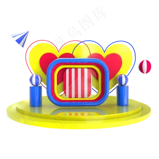 C4D618电商大促商品展台