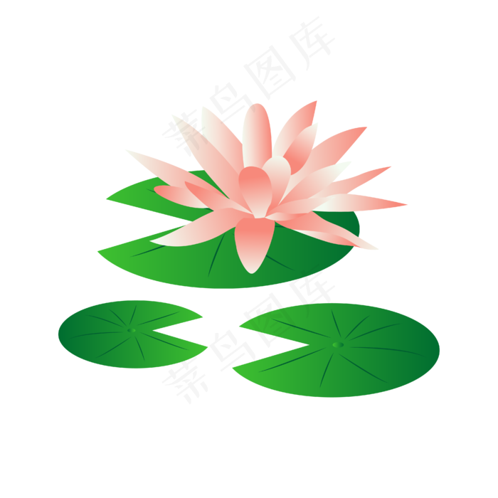 夏季池塘荷花(2480X3508(DPI:300))ai矢量模版下载