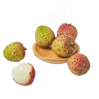 一些新鲜的荔枝免抠图