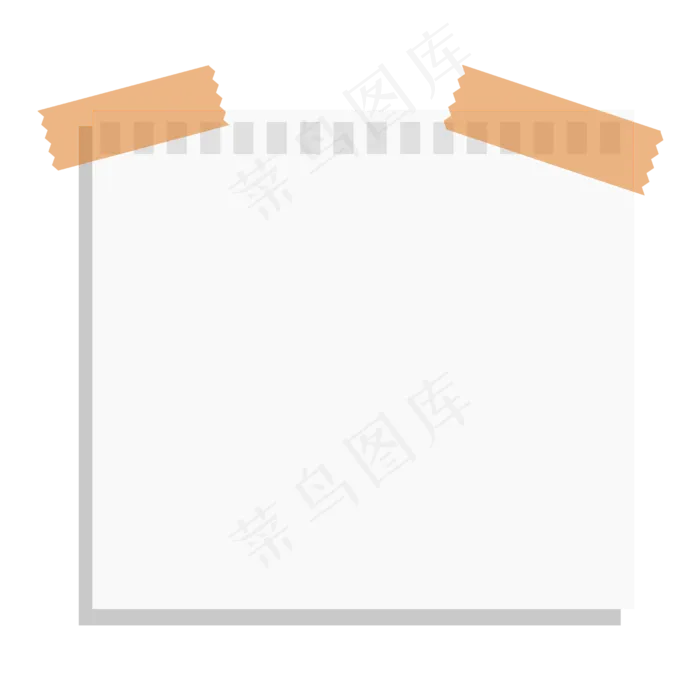 手绘蓝色纸条(2500*2500px 300 dpi )ai矢量模版下载