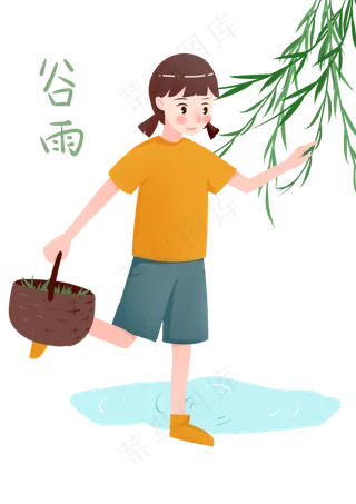 二十四节气谷雨摘菜
