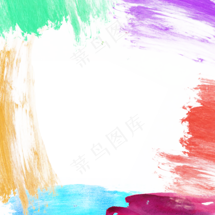 笔刷笔触边框,免抠元素(2500*2500px 300 dpi )psd模版下载