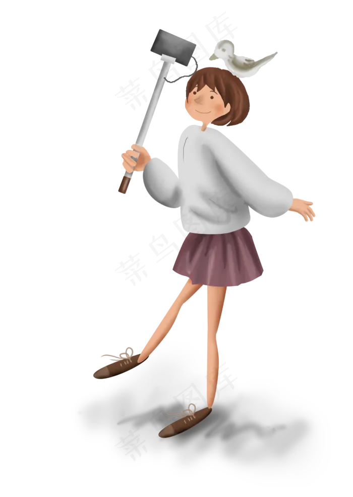 世界旅游日拍照的女孩(4107X5788(DPI:300))psd模版下载