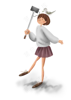 世界旅游日拍照的女孩