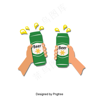 夏季凉饮啤酒,免抠元素