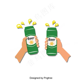 夏季凉饮啤酒,免抠元素