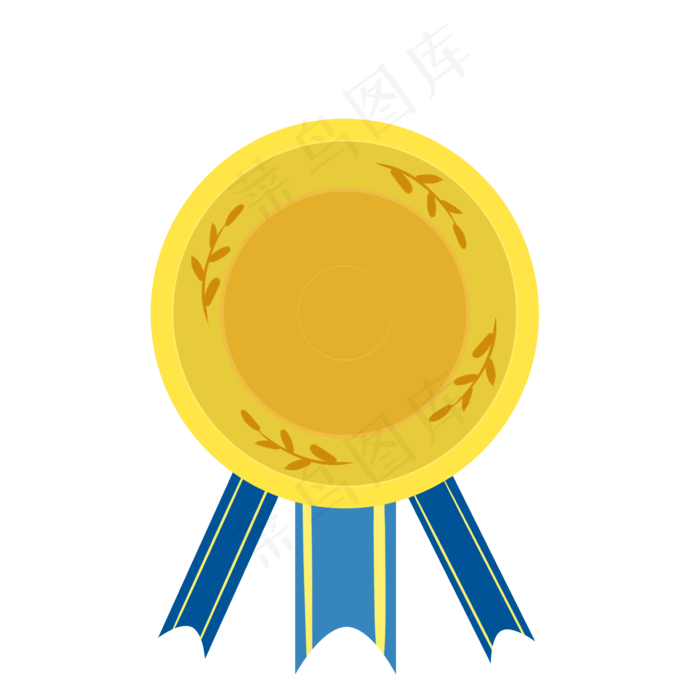 五一奖牌奖状勋章胸针运动会免抠