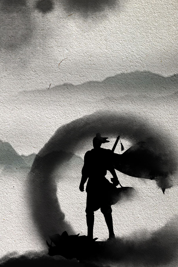 水墨风企业招兵买马背景