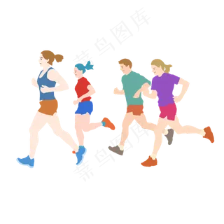 青年节人物跑步