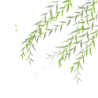 卡通春天柳叶下载