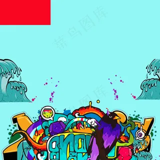 创意漫画涂鸦秋冬女装主图