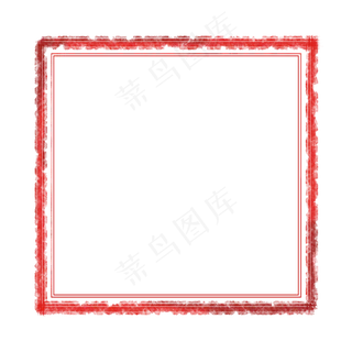 印章边框红色条纹肌理