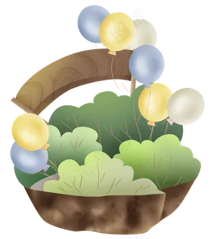 公园里的彩色气球