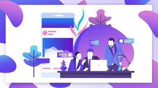 2.5D矢量商务办公场景