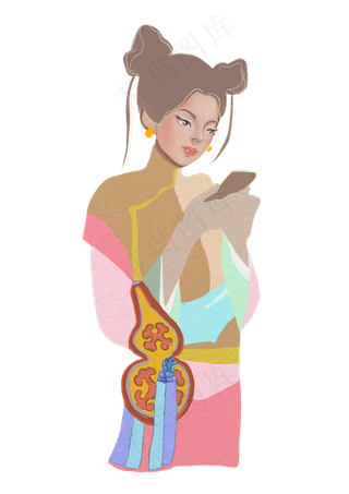 中国京剧戏曲幽默段子可爱少女5G,免抠元素