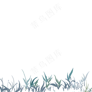 卡通绿色小草下载