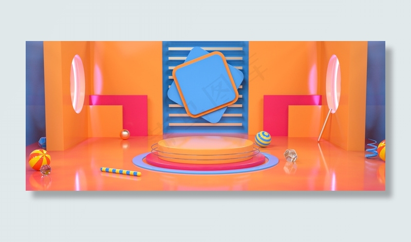 C4D通用海报电商活动banner