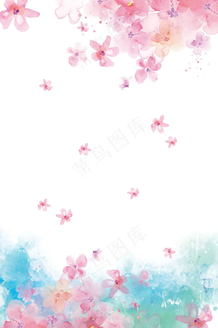 唯美清新美丽的桃花平面素材