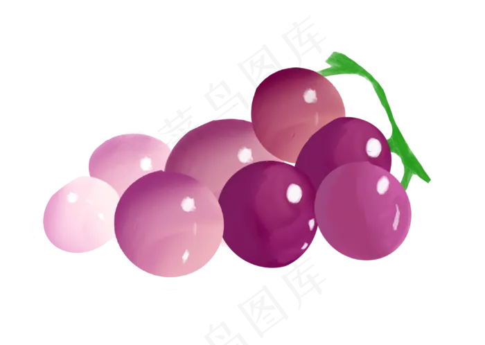 紫色新鲜葡萄(3136X2231(DPI:300))psd模版下载
